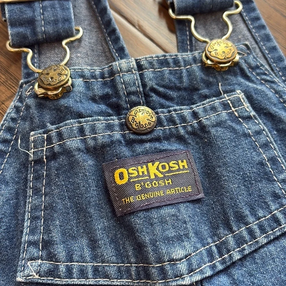 Vintage OshKosh Vestbak Jean Overalls 3T